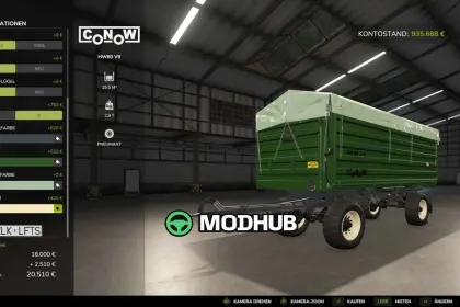Причіп Conow HW 80 V5.1 v5.2 v9 v1.0.0.3 для FS25 — 2