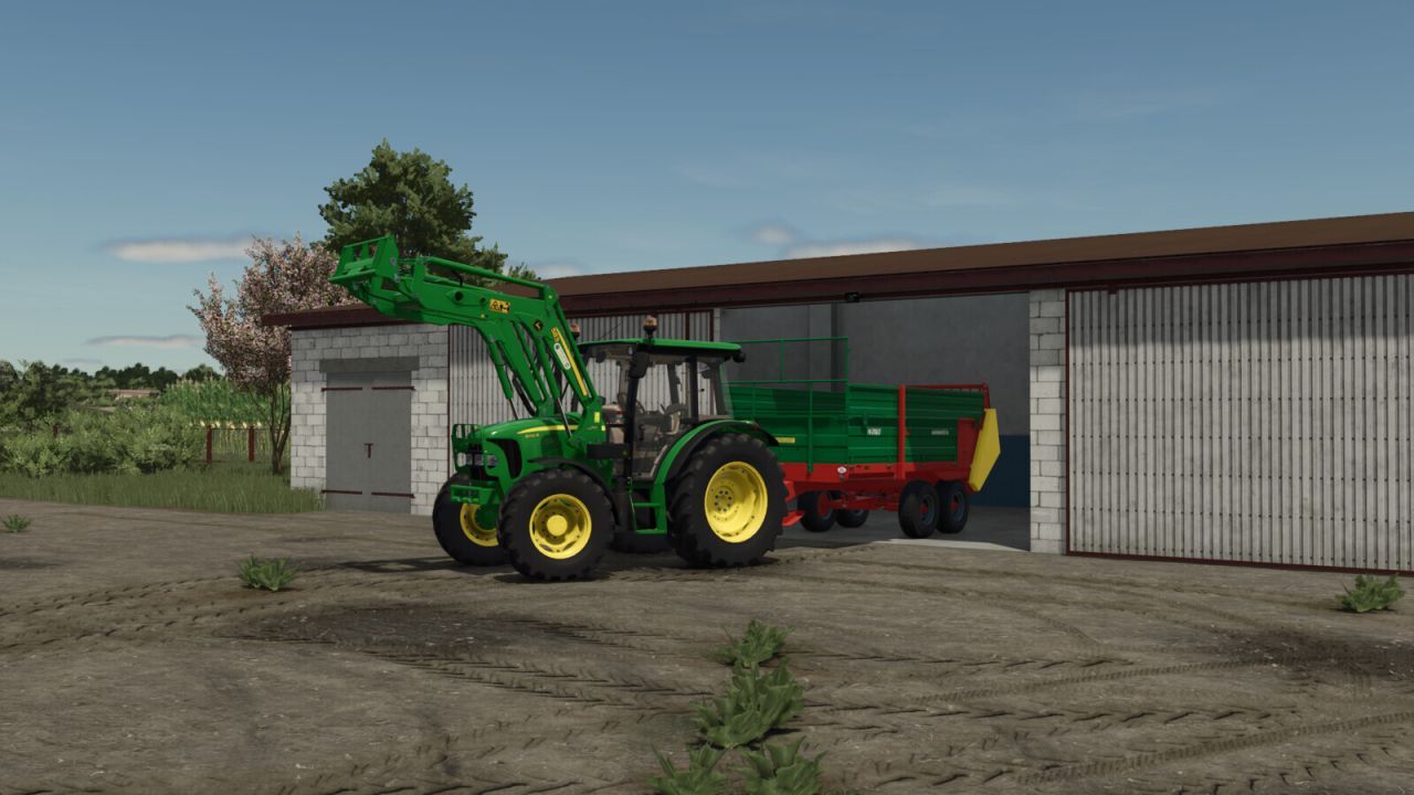 Praktyczny Concrete Block Garage — Niezawodny Garaż dla Traktorów w FS25 - Zrzuty ekranu