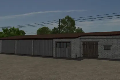 Практичний Concrete Block Garage — Надійний Гараж для Тракторів у FS25 — 4
