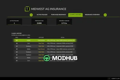 Система страхування врожаю Crop Insurance для FS25