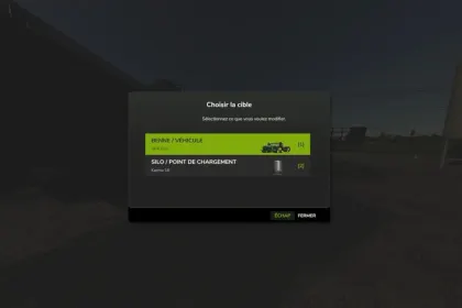 Меню швидкості передачі для Farming Simulator 25