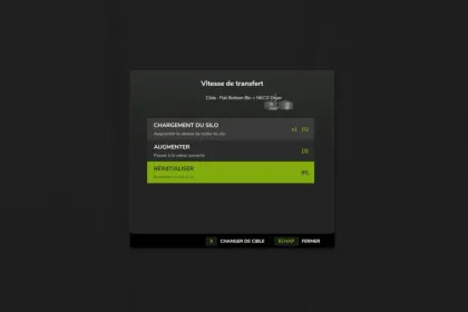 Меню швидкості передачі для Farming Simulator 25 — 3