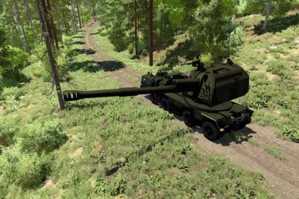 2S35 Koalitsiya-SV self-propelled howitzer for Farming Simulator 22 — 2