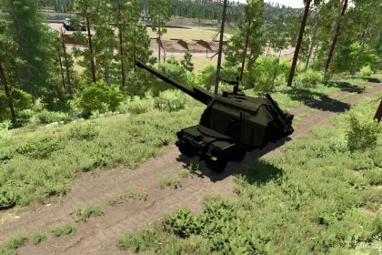 2S35 Koalitsiya-SV self-propelled howitzer for Farming Simulator 22 — 3