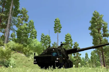 2S35 Koalitsiya-SV self-propelled howitzer for Farming Simulator 22 — 4