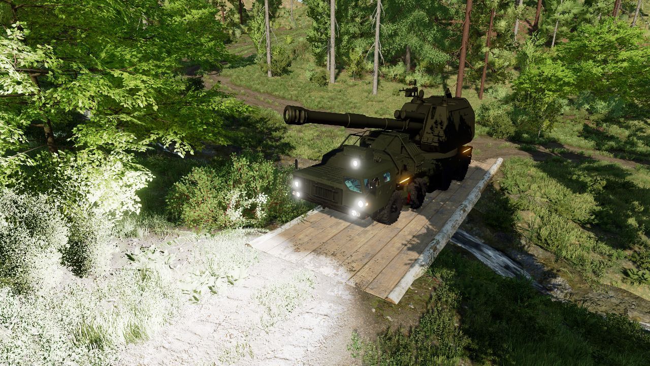 2S35 Koalitsiya-SV self-propelled howitzer for Farming Simulator 22