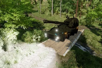 2S35 Koalitsiya-SV self-propelled howitzer for Farming Simulator 22 — 5