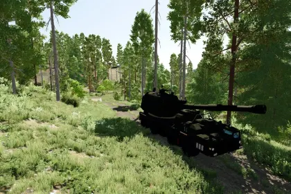 2S35 Koalitsiya-SV self-propelled howitzer for Farming Simulator 22 — 6