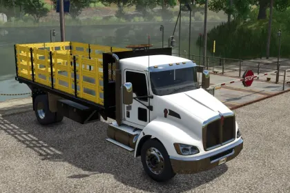 Причіп/вантажівка Kenworth T370 Stakebody для Farming Simulator 25 — 2