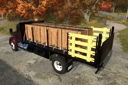 Причіп/вантажівка Kenworth T370 Stakebody для Farming Simulator 25 — 3
