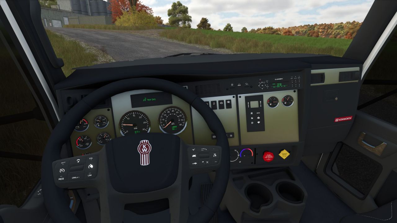 Причіп/вантажівка Kenworth T370 Stakebody для Farming Simulator 25