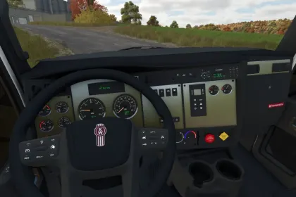 Причіп/вантажівка Kenworth T370 Stakebody для Farming Simulator 25 — 4