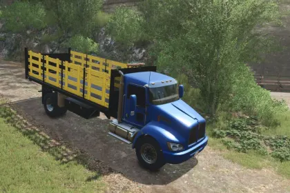 Причіп/вантажівка Kenworth T370 Stakebody для Farming Simulator 25 — 6
