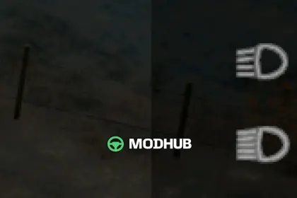 HUD з індикаторами Lights Symbol V1.2.2.4 для FS25 — 2