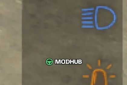 HUD з індикаторами Lights Symbol V1.2.2.4 для FS25 — 3