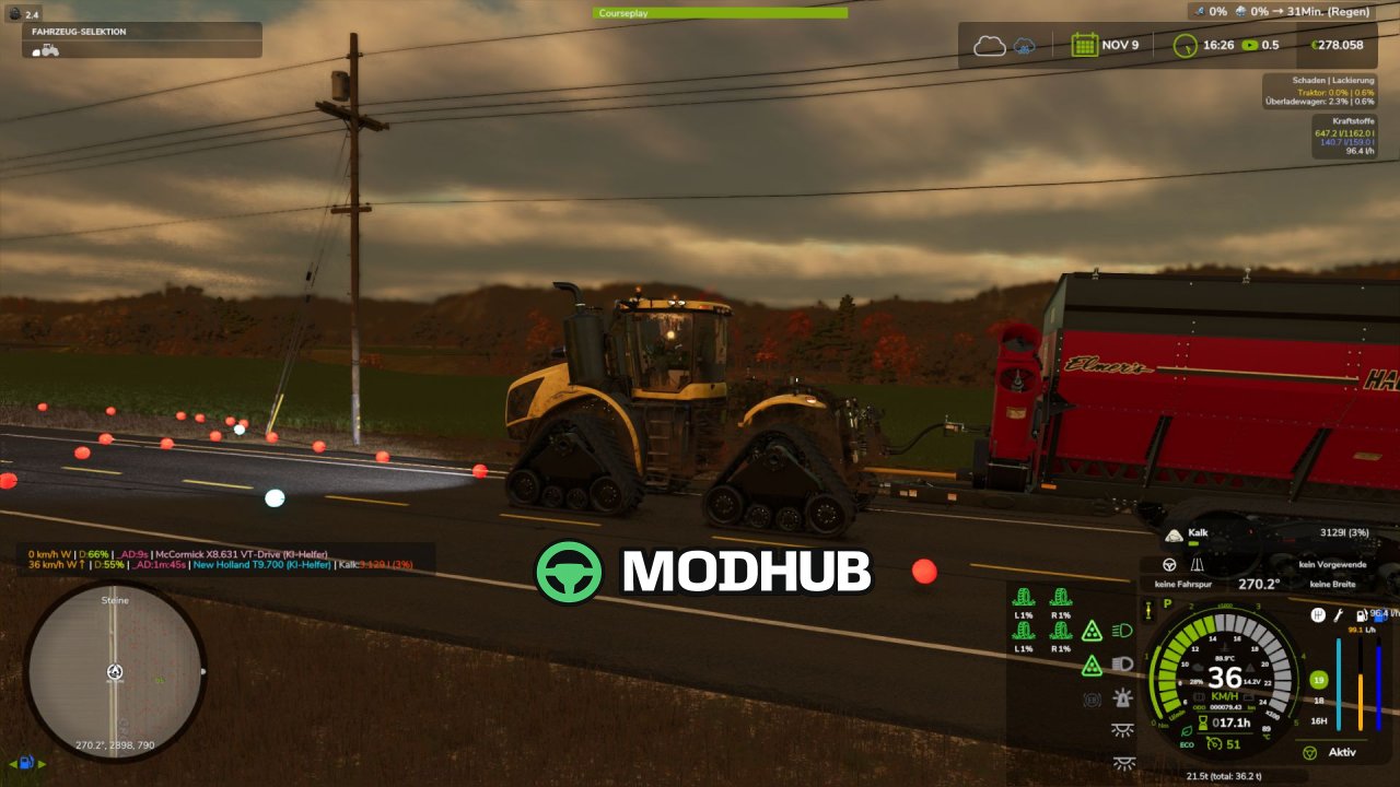 HUD з індикаторами Lights Symbol V1.2.2.4 для FS25