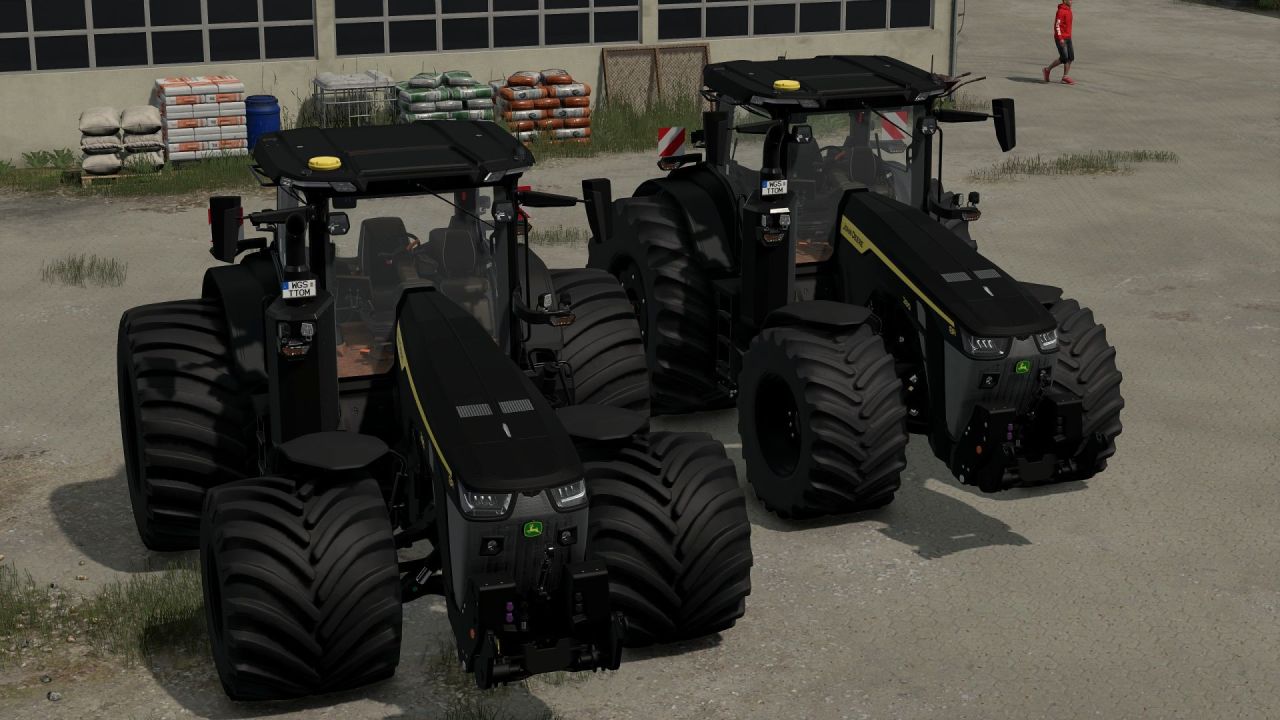 Трактор John Deere 8R Black Edition для Farming Simulator 25