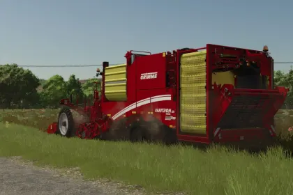 Ефективний Картоплезбиральний Комбайн Grimme Varitron 470 Platinum Terra Trac для FS25 — 2