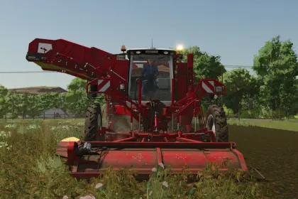 Ефективний Картоплезбиральний Комбайн Grimme Varitron 470 Platinum Terra Trac для FS25 — 4