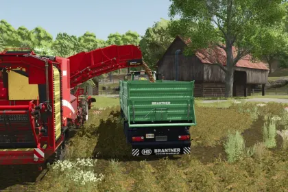 Ефективний Картоплезбиральний Комбайн Grimme Varitron 470 Platinum Terra Trac для FS25 — 5