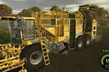 Ефективний Картоплезбиральний Комбайн Grimme Varitron 470 Platinum Terra Trac для FS25 — 6