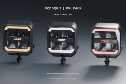 Пак DRL OZZ SQR 3 Amber, White & Red (Prefab) для Farming Simulator 25