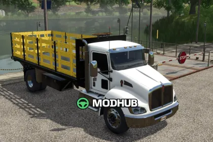 Причіпний/вантажний Кенворт Kenworth T370 Stakebody V1.0 для FS25 — 2