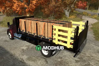 Причіпний/вантажний Кенворт Kenworth T370 Stakebody V1.0 для FS25 — 3