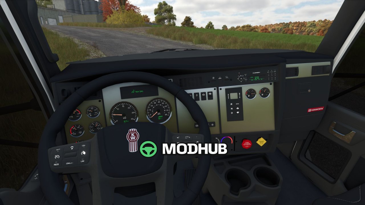 Причіпний/вантажний Кенворт Kenworth T370 Stakebody V1.0 для FS25