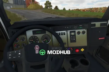 Причіпний/вантажний Кенворт Kenworth T370 Stakebody V1.0 для FS25 — 4