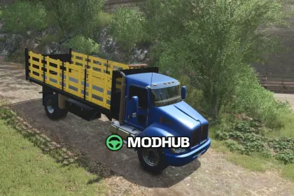 Причіпний/вантажний Кенворт Kenworth T370 Stakebody V1.0 для FS25 — 6