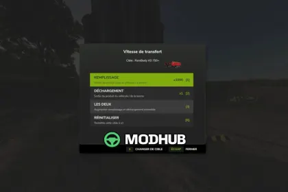 Меню швидкості Transfer Speed V1.0 для FS25 — 2