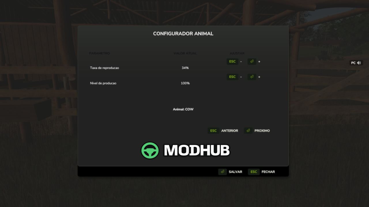 Скрипт Configurable Animal Reproduction V1.0 для FS25