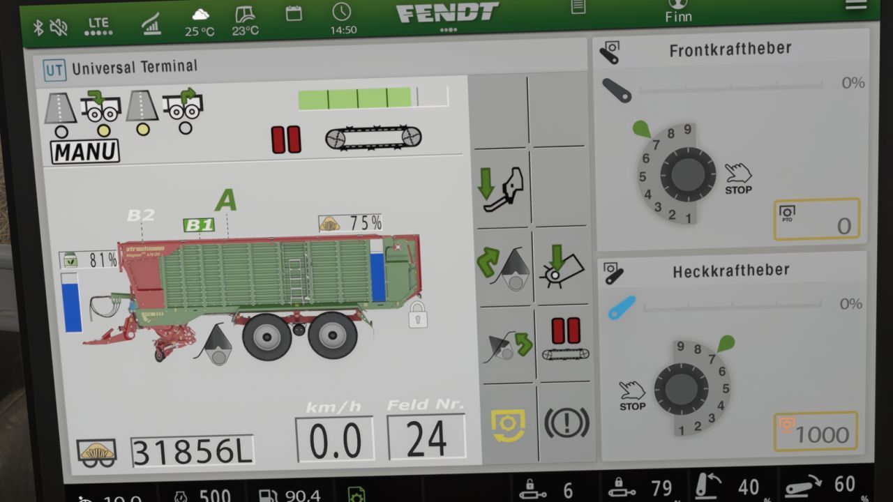 Екран isoBUS Strautmann Magnon 430 CFS (Prefab) для Farming Simulator 25