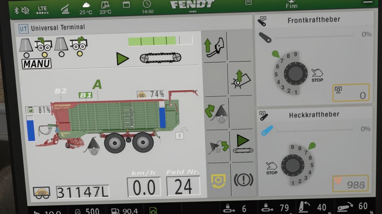 Екран isoBUS Strautmann Magnon 430 CFS (Prefab) для Farming Simulator 25