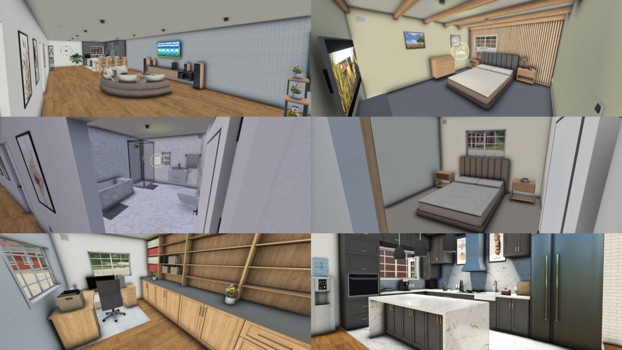 Ефективний Living Shed — Металевий Ангар-Будинок для Ферми у Farming Simulator 25 - Скріншоти