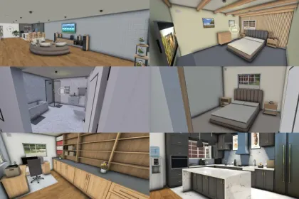 Efficient Living Shed — Metal Barn-House for Farm in Farming Simulator 25 — 2