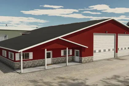 Efficient Living Shed — Metal Barn-House for Farm in Farming Simulator 25 — 4