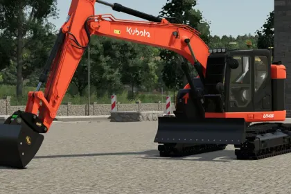 Мініекскаватор Kubota U145 для Farming Simulator 25