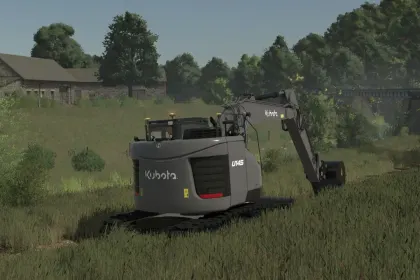 Мініекскаватор Kubota U145 для Farming Simulator 25 — 2