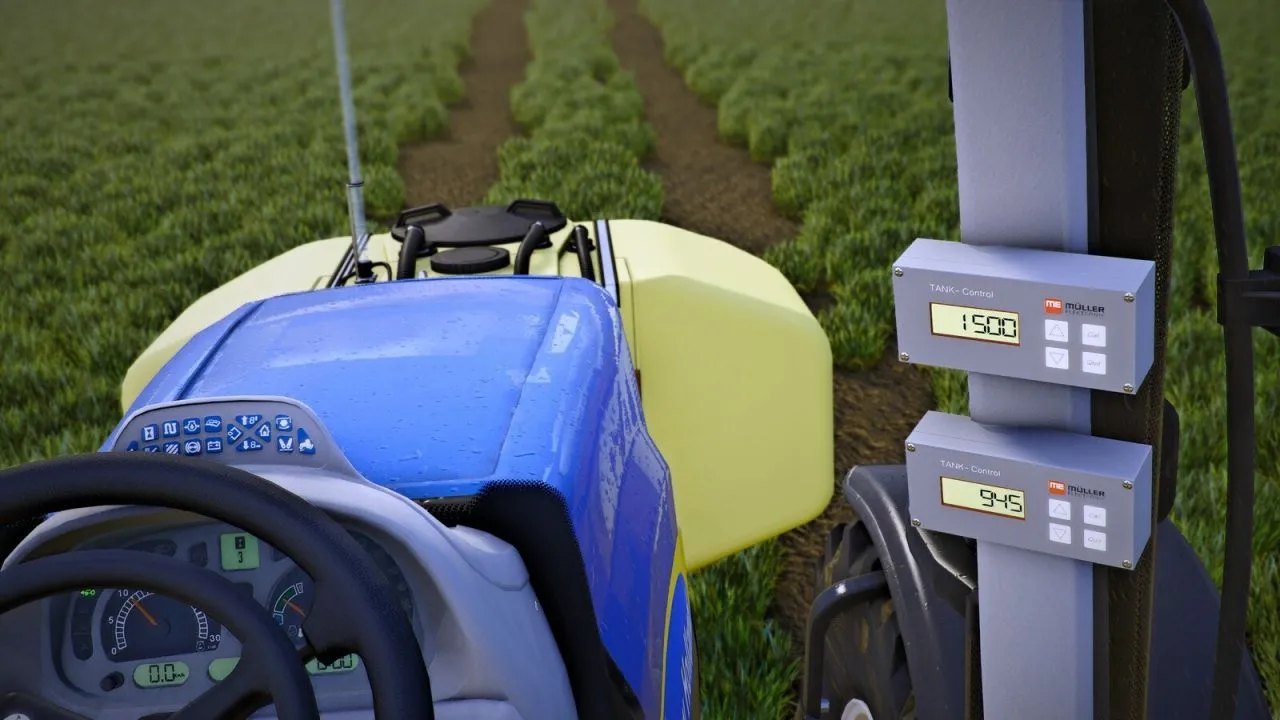 Efektywny Wyświetlacz ME Mueller Elektronik Display (Prefab) do Kontroli Napełnienia w FS25