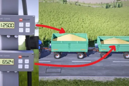 Efektywny Wyświetlacz ME Mueller Elektronik Display (Prefab) do Kontroli Napełnienia w FS25 — 2