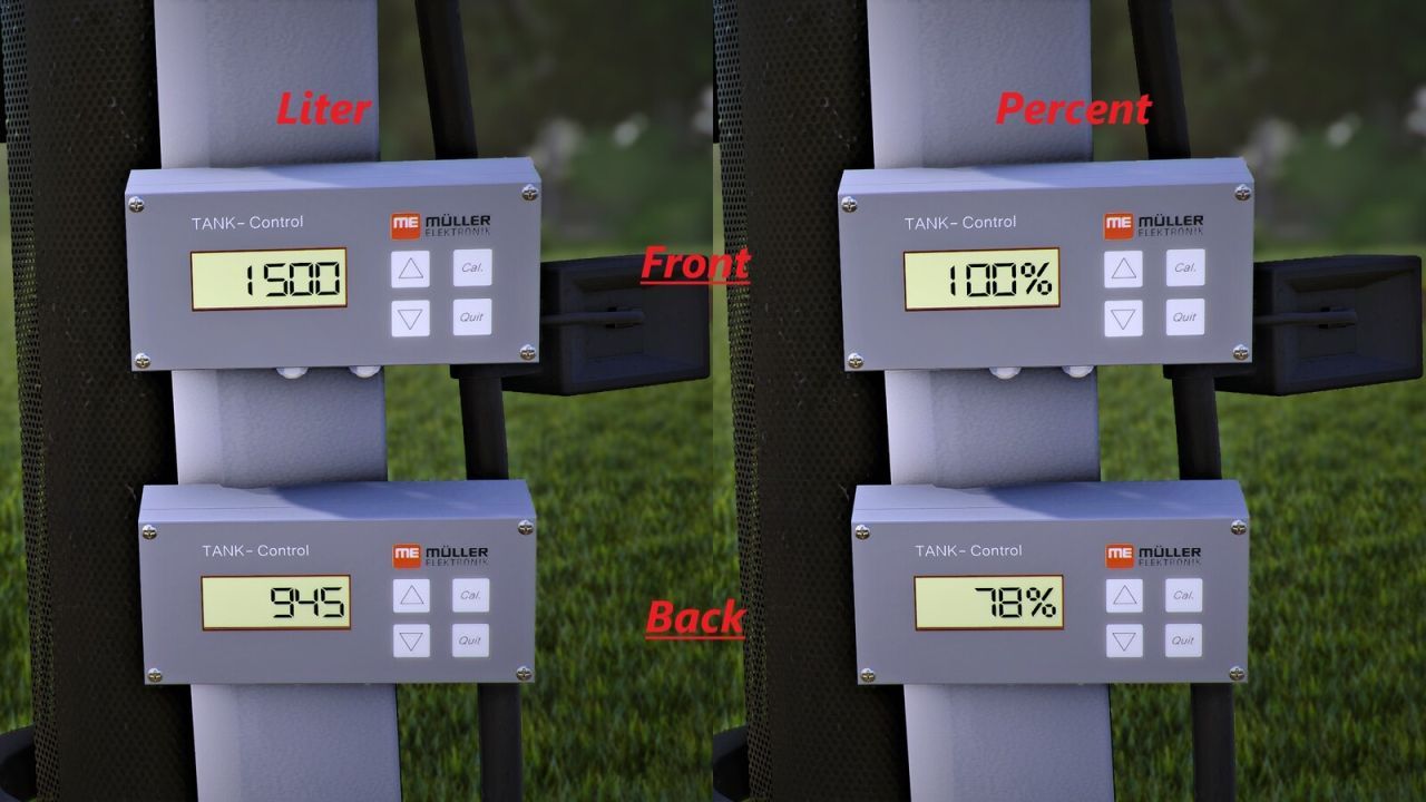 Efektywny Wyświetlacz ME Mueller Elektronik Display (Prefab) do Kontroli Napełnienia w FS25