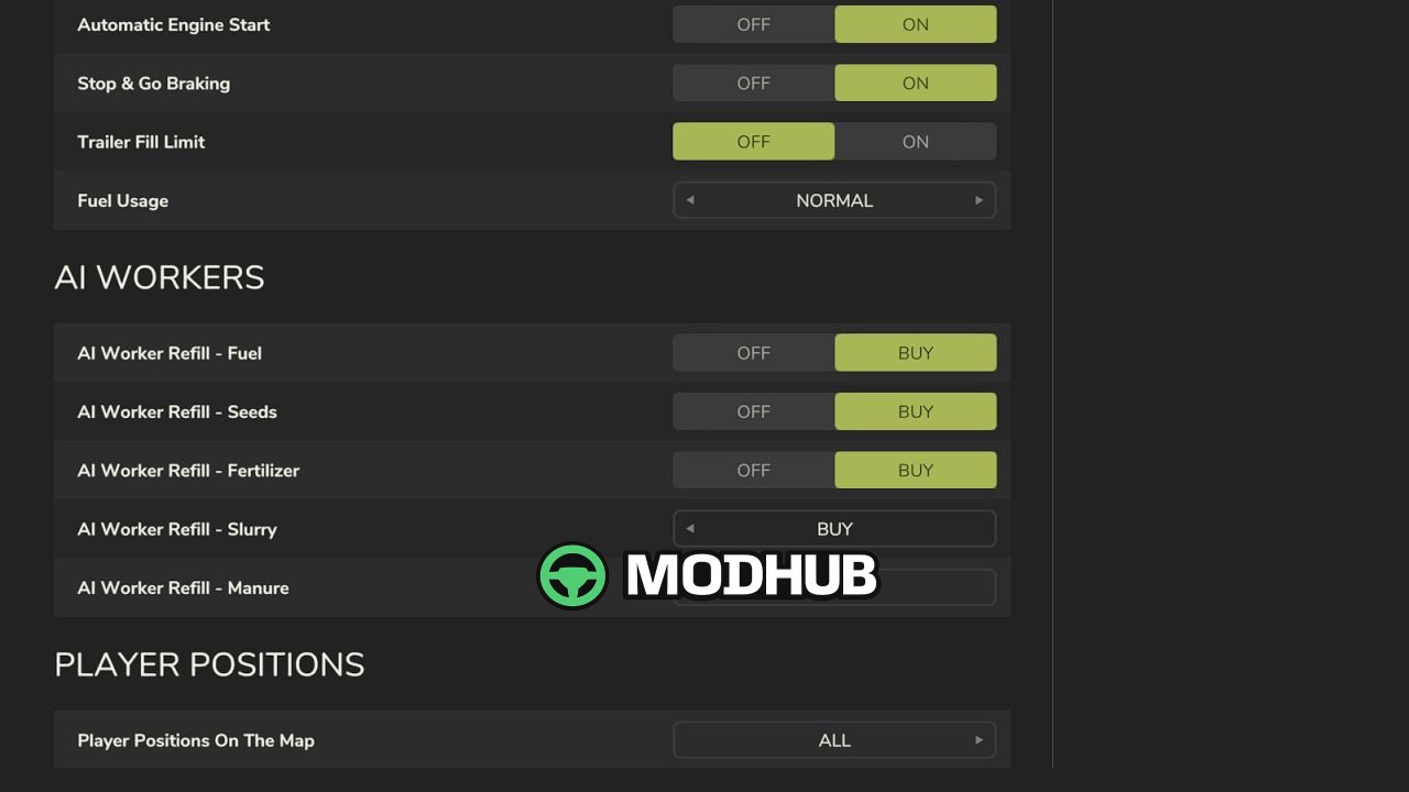 Скрипт Hide Player Positions V1.0 для FS25
