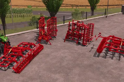 Ефективний Культиватор Gyrax Cultivator Pack — 4.1–6 м для Швидкого Обробітку Поля в FS25
