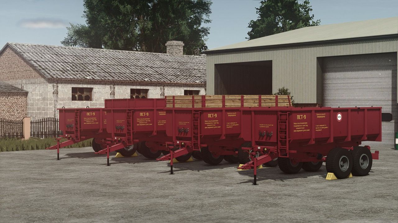 Причіп PST-9 для Farming Simulator 25
