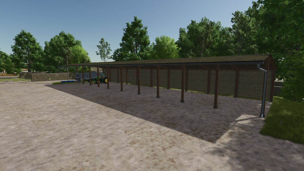 Praktische Holzschuppen für Farming Simulator 25 — Großes und kleines Lager