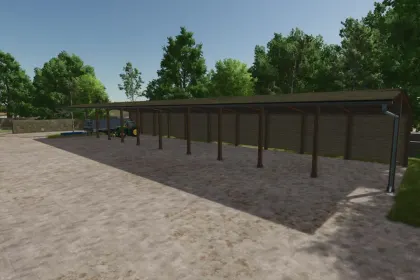 Praktische Holzschuppen für Farming Simulator 25 — Großes und kleines Lager — 2