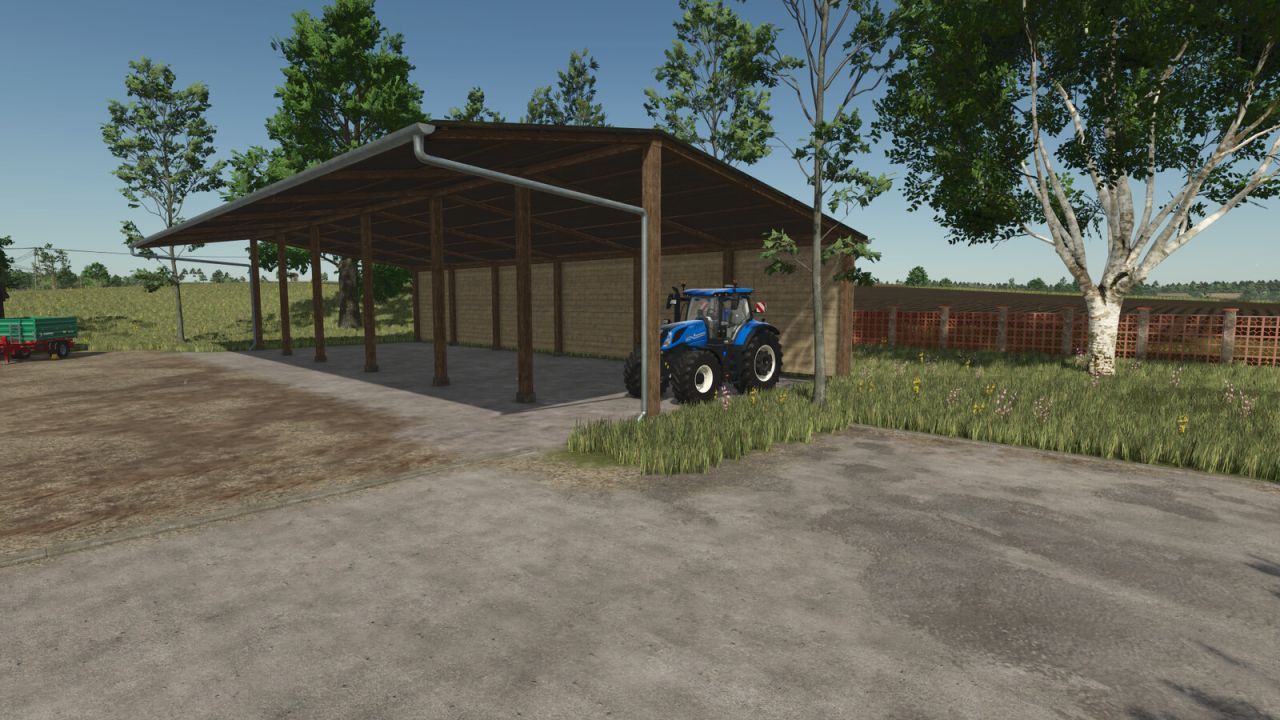 Praktische Holzschuppen für Farming Simulator 25 — Großes und kleines Lager