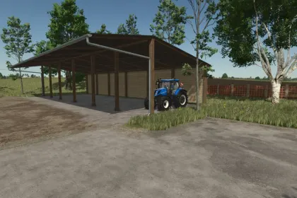 Praktische Holzschuppen für Farming Simulator 25 — Großes und kleines Lager — 3